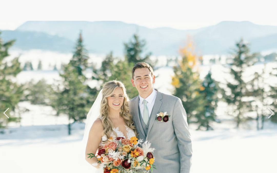 Colorado Winter Wedding Bridal Hair and Makeup at Spruce Mountain Ranch